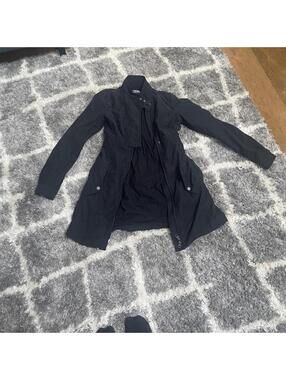 Armani Exchange Women's Black and Navy Coat